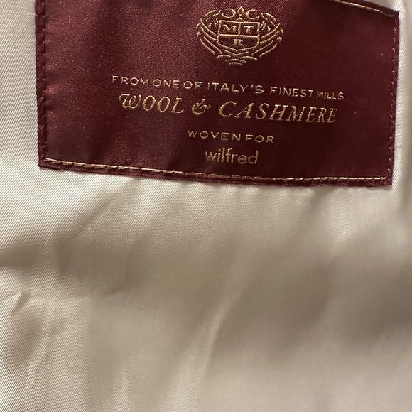 Aritzia Wilfred Cocoon Coat Wool Cashmere Light Gray (XS) - Picture 7 of 9